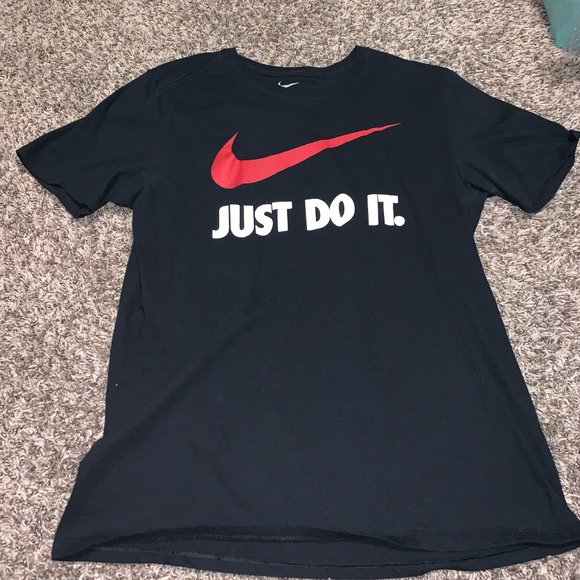 Nike Other - Nike Black/Red Just Do It Short Sleeve Shirt